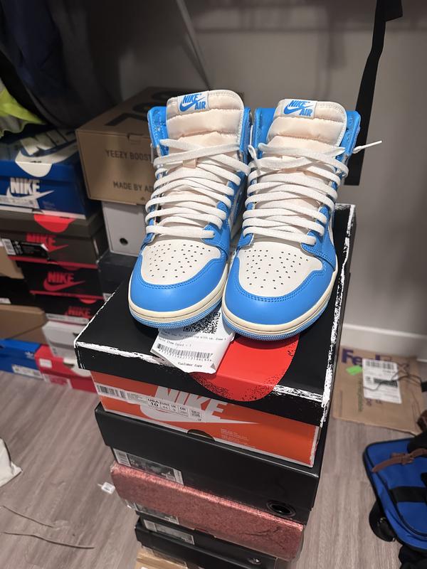 Blue White Retro High OG Sneaker UNC Reimagined | Hibbett