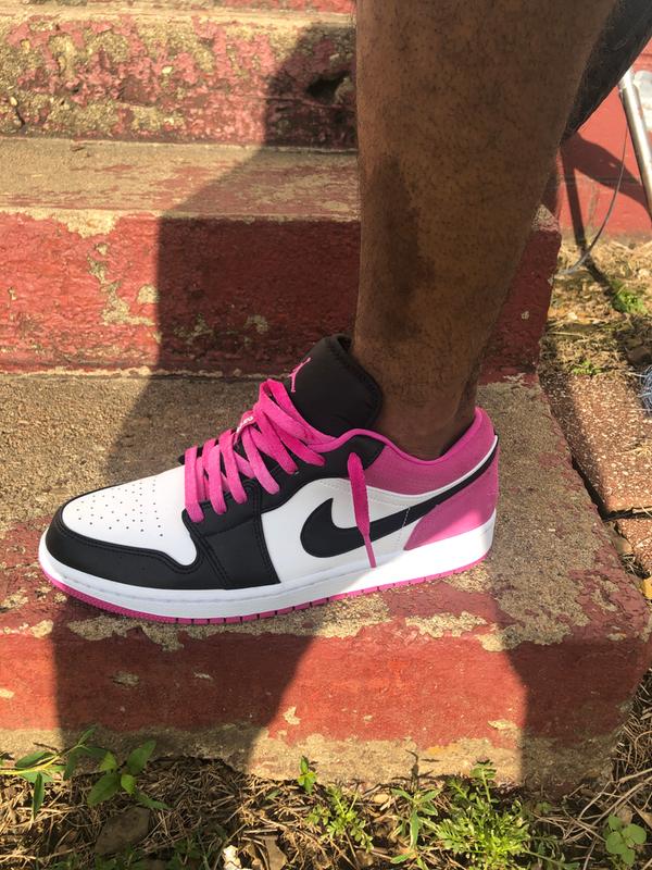 Jordan 1 Low Fuchsia White Black Men S Shoe Hibbett City Gear