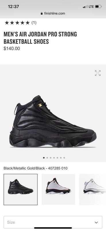 jordan pro strong black and gold