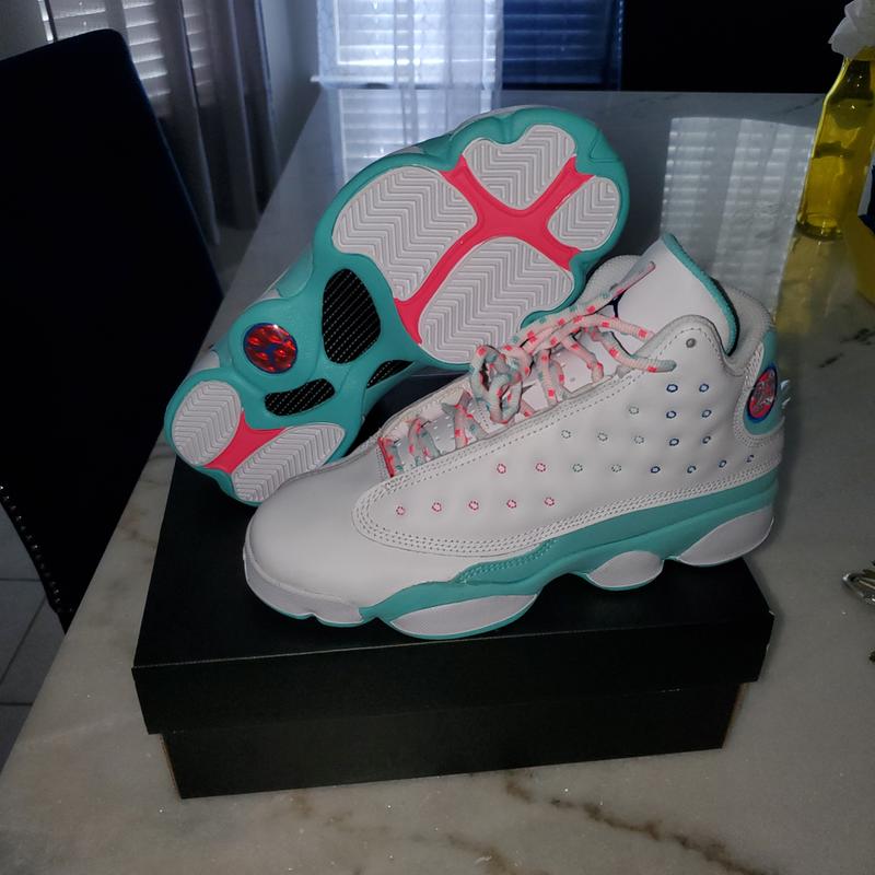aurora green jordan 13 grade school