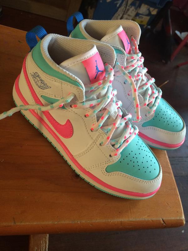 blue jordans for girls