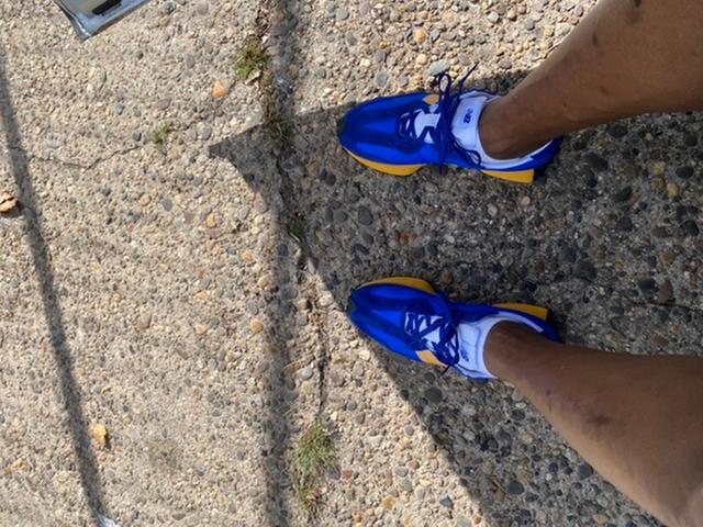 new balance 327 marine blue