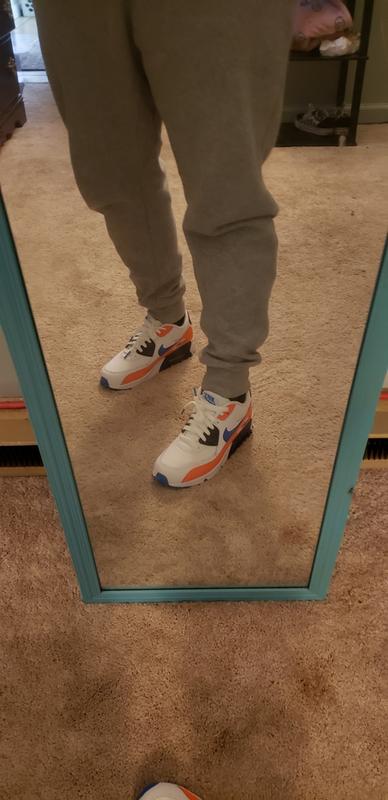 air max 90 white photo blue total orange