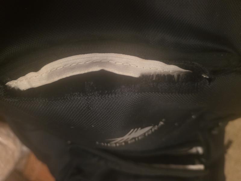 Torn Fabric on Middle Pocket