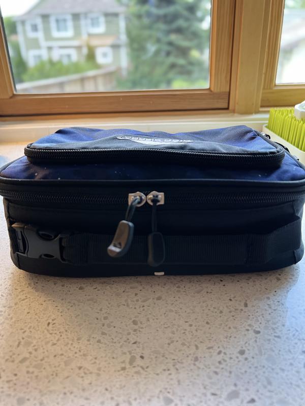 Zipped with Omie inside