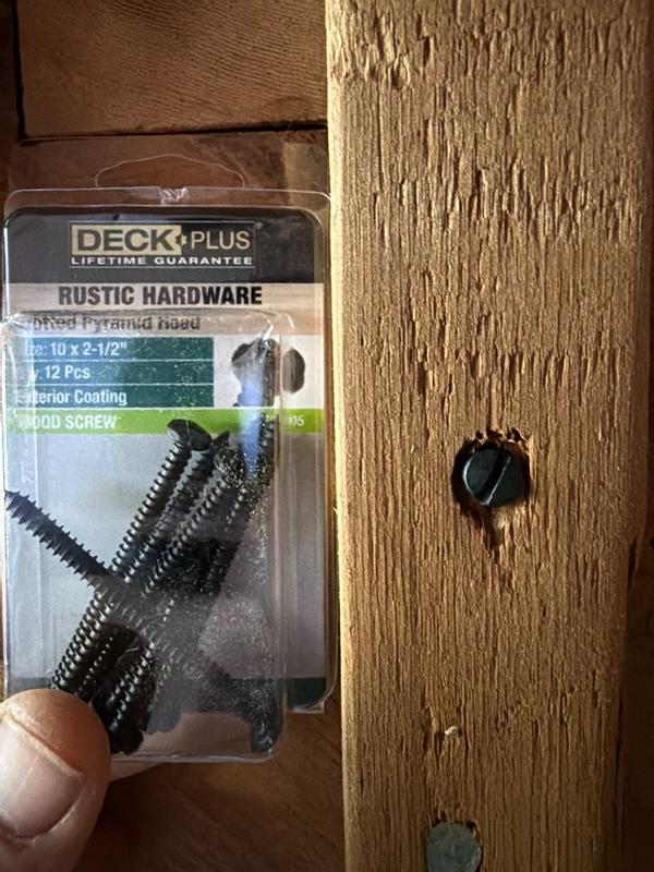 Deck Plus Rustic Hardware #10 x 2-1/2-in Epoxy Exterior Trim screws 12 ...