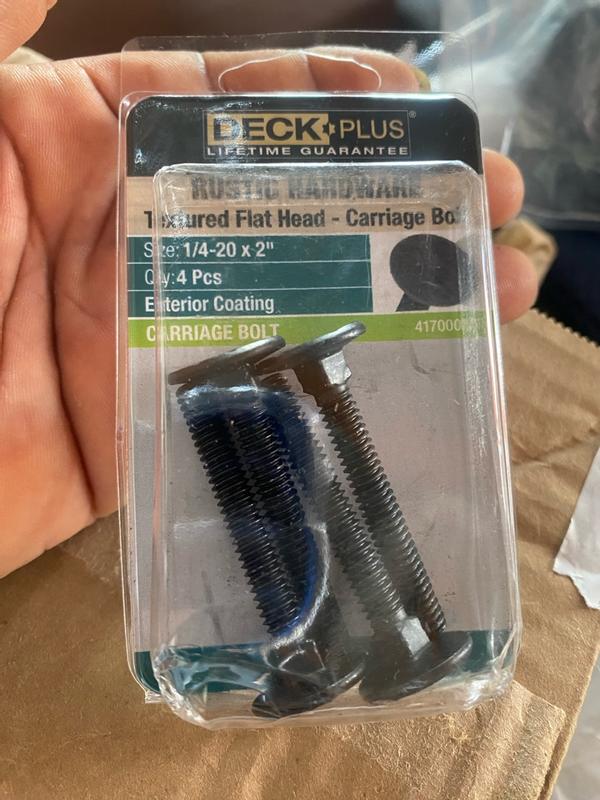 Deck Plus 1/4-in x 2-in Coated Coarse Thread Interior/Exterior Carriage ...