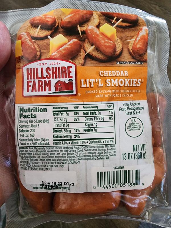 Hillshire Farms Little Smoky Sausage Hillshire Farm Litl Smokies