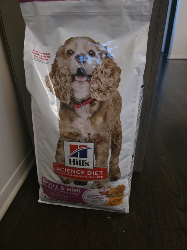 Large bags Science Diet for small and mini senior pups