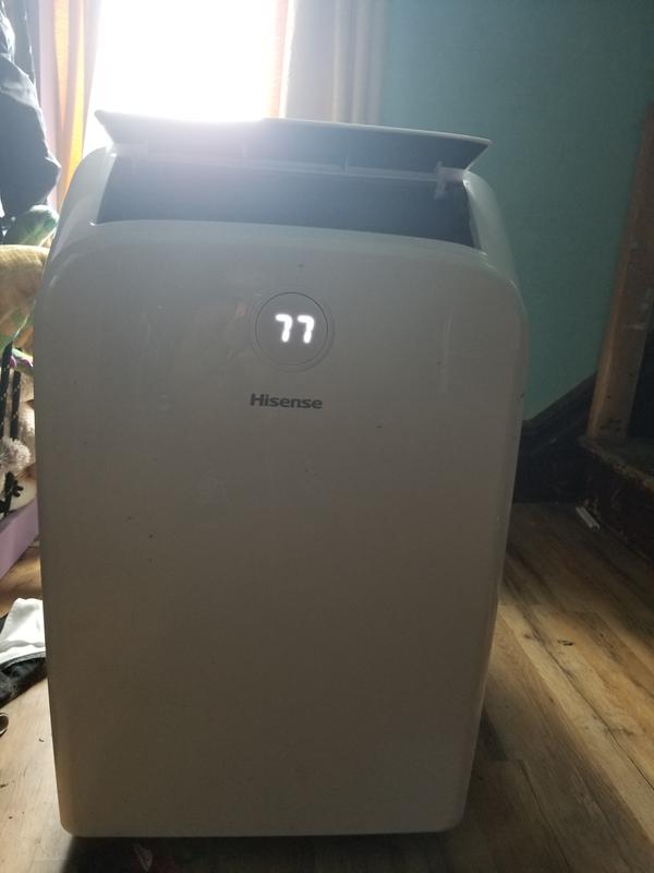 Display on front shows temperature