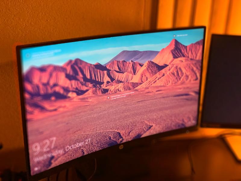 hp x27c fhd gaming monitor