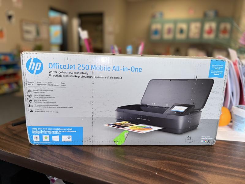 HP OfficeJet 250 CZ992A Stampante All-in-One Portatile, Funzione  Stampa/Copia/Scansione fino a 600 dpi, Nero : : Informatica