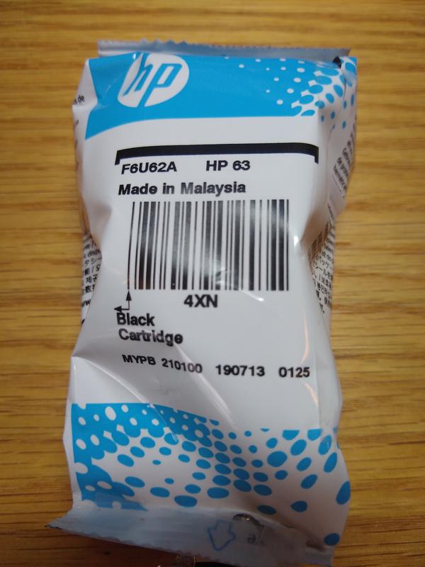 HP 63 Cartouche d'encre noire d'origine (F6U62AN) 