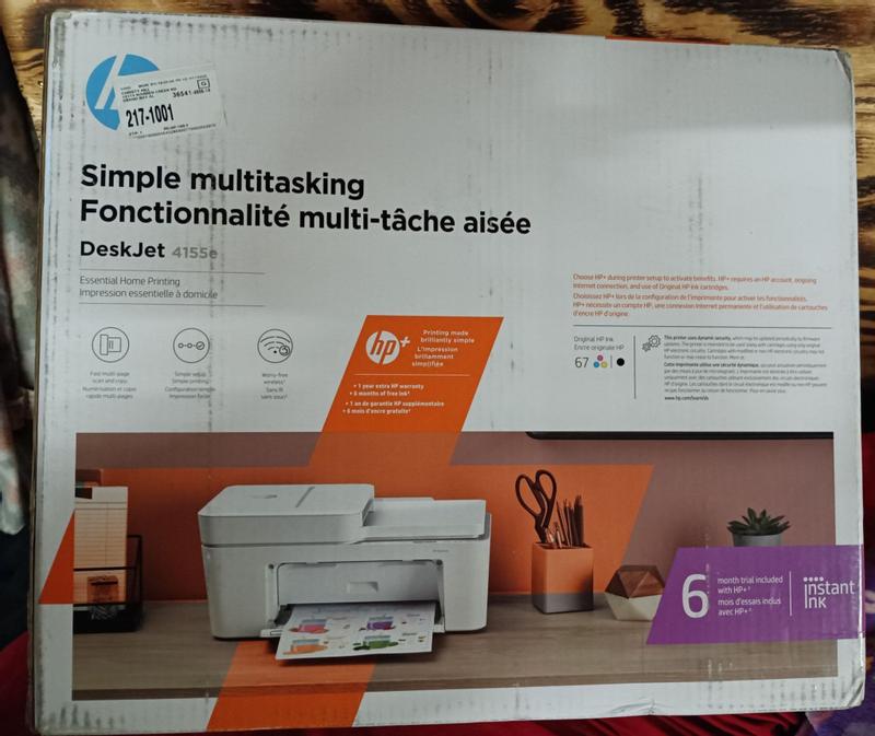 HP Deskjet 4155e All-in-One Printer w/ bonus 3 months Instant Ink