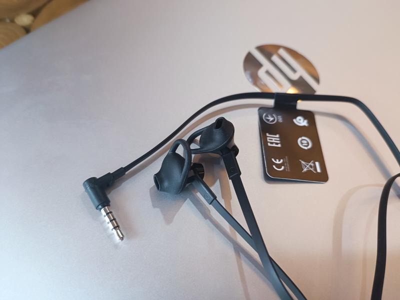 Hp earbuds black headset 150 hot sale