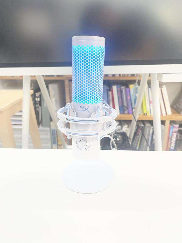 HyperX QuadCast S - USB Microphone (White-Grey) - RGB