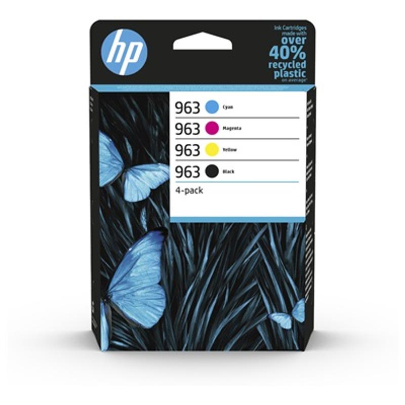 HP 963 CMYK Ink Cartridge (Pack of 4) – 6ZC70AE