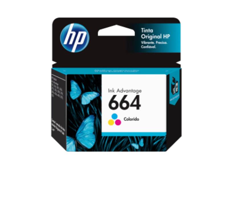 Cartucho de Tinta HP 664 Colorido Advantage Original - (F6V28AB