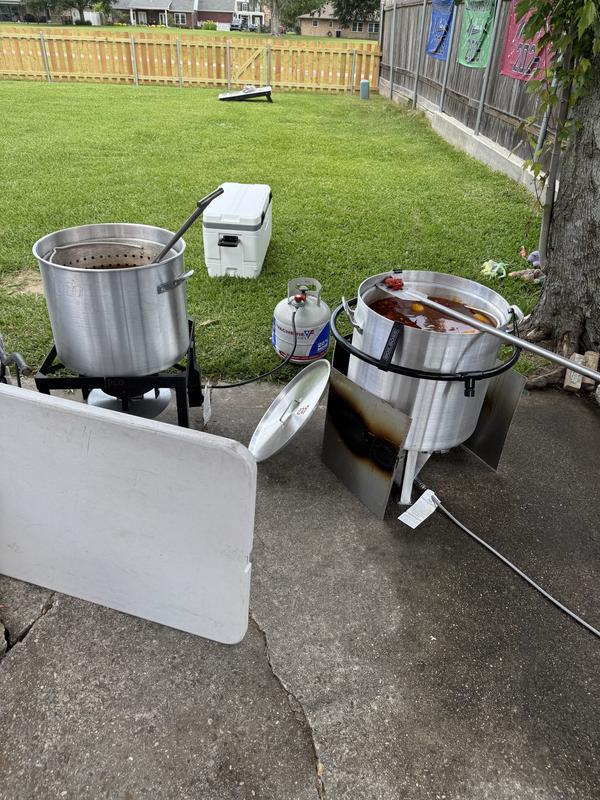 High Performance Cookers 120 Quart 3 -Burner Propane Manual Aluminized ...
