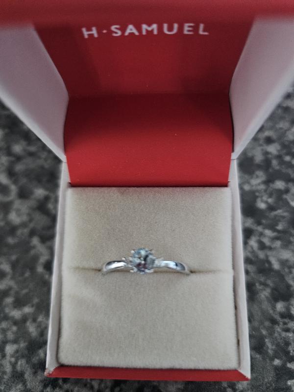 H samuel aquamarine ring deals