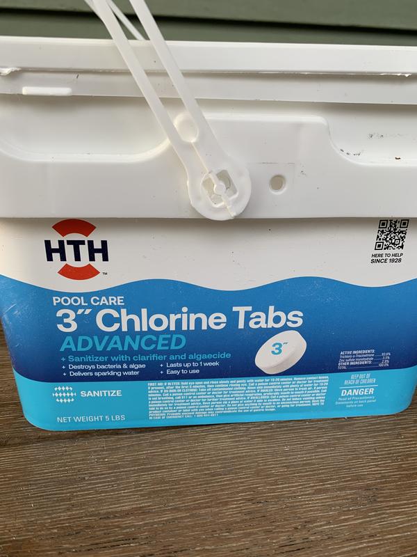 HTH Pool Care 3 In. 15 Lb. Chlorine Tabs Advanced - Power Townsend Company