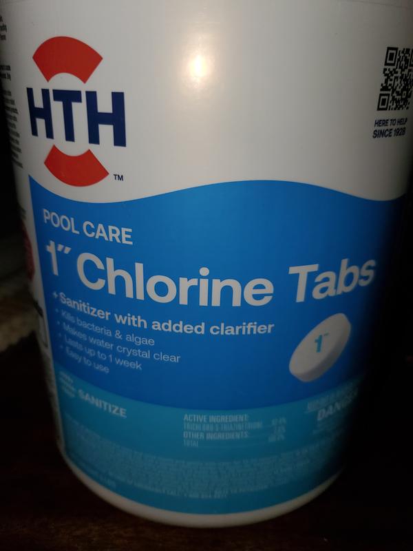HTH Swimming Pool Chlorine Tablets With Clarifier HTH Pool Care ...