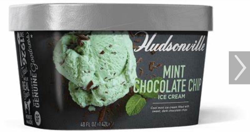 Mint Chocolate Chip 48 oz Ice Cream - Hudsonville Ice Cream
