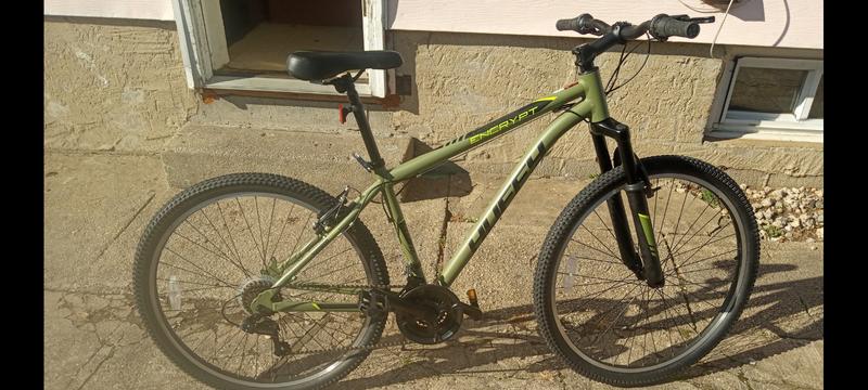 27.5 inch Encrypt Mens Mountain Bike Olive Green Huffy