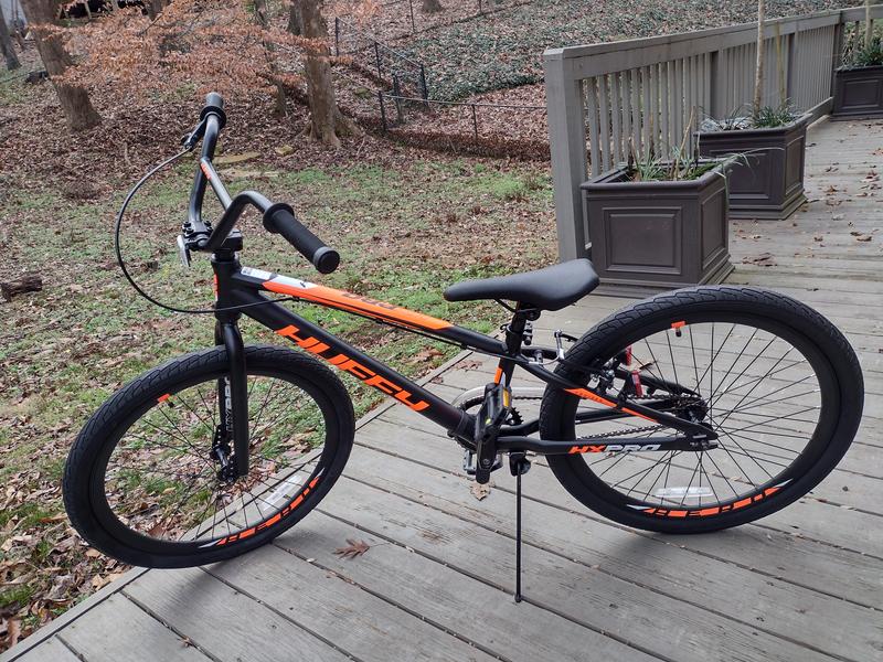 HX Pro Cruiser BMX Race Bike, 24-Inch, Black/Orange | Huffy