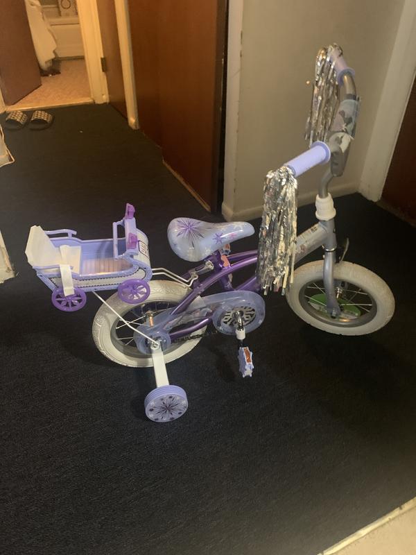 Frozen 12 inch best sale bike with doll carrier