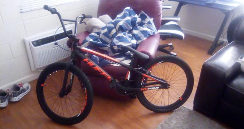 HX Pro Cruiser BMX Race Bike, 24-Inch, Black/Orange | Huffy