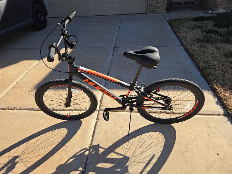 HX Pro Cruiser BMX Race Bike, 24-Inch, Black/Orange | Huffy