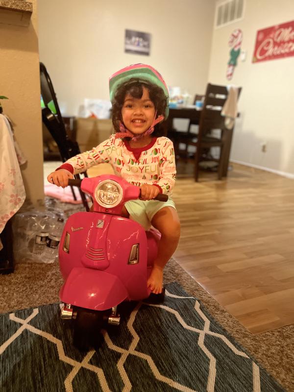 Mini H1 Vespa Toddler Ride-On for Kids, 6V, Pink