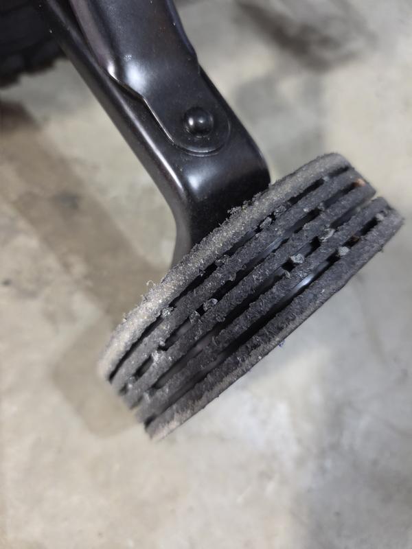 Training wheel wear after 2 rides.