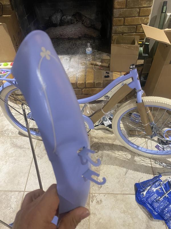 24 Inch Deluxe Womens Cruiser Bike Periwinkle Huffy