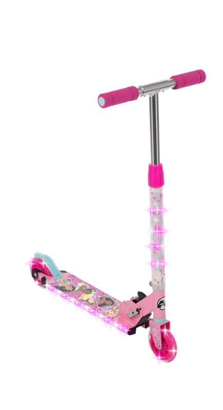 Disney Princess Kids LED Inline Scooter, Purple | Huffy