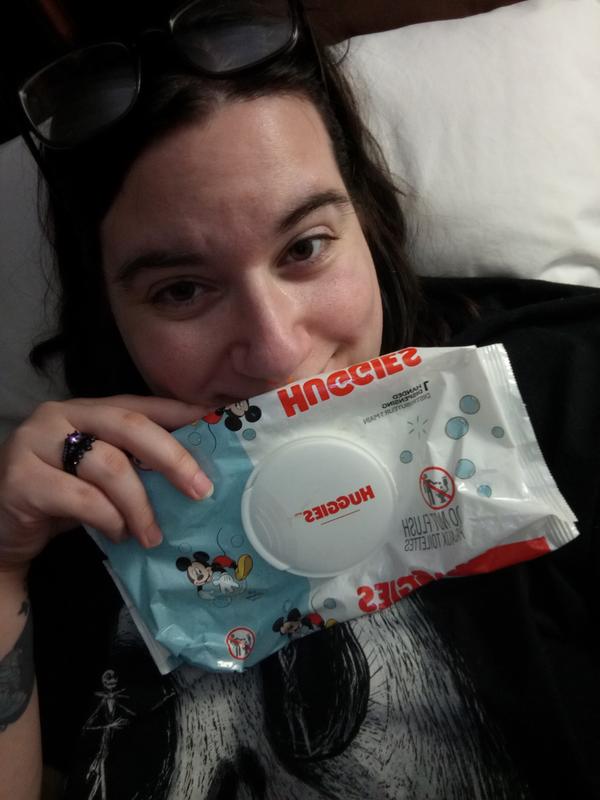 Selfie with wipes! :)