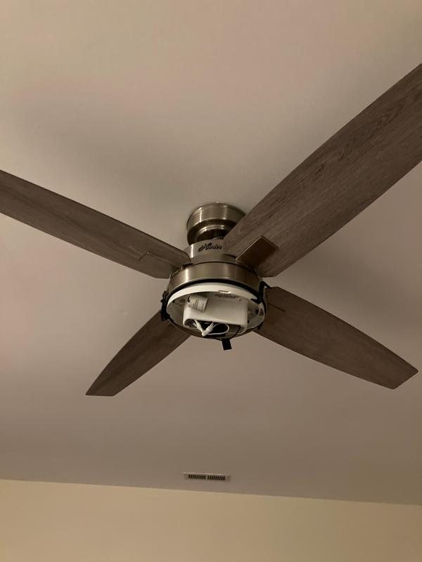 Crossfield With Led Light 54 Inch Ceiling Fan Hunter - How To Install Hunter Ceiling Fan With Light Kit