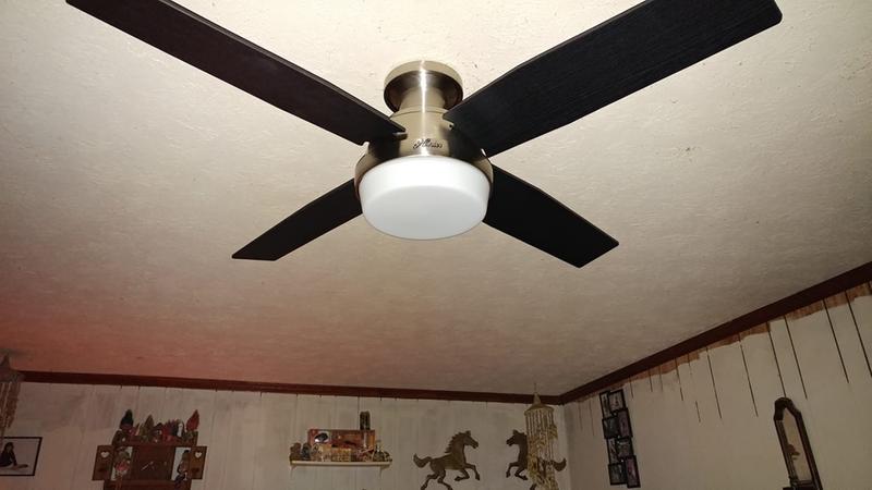 Dempsey Low Profile With Light 52 Inch Ceiling Fan Hunter Fan