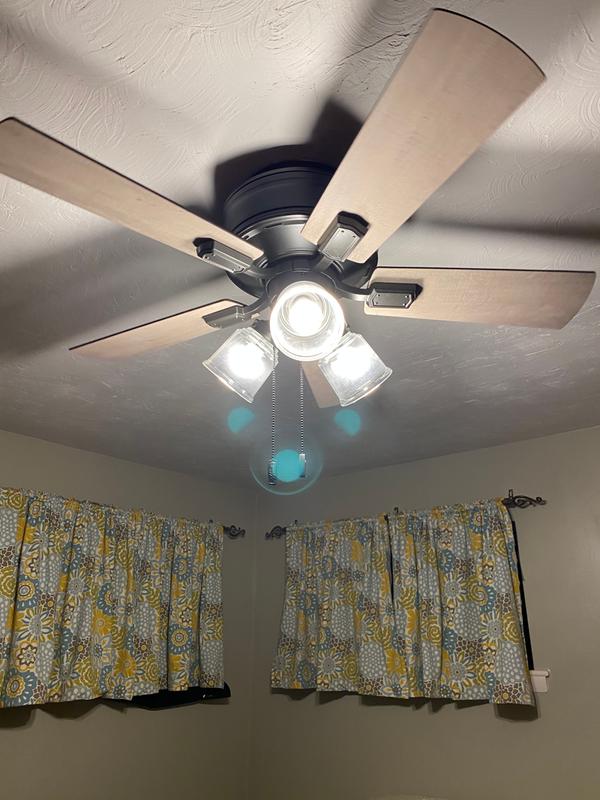 Crestfield Low Profile With 3 Lights 42 Inch Ceiling Fan Hunter - What Does 42 Inch Ceiling Fan Mean