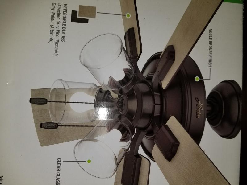 Crestfield With 3 Led Lights 52 Inch Ceiling Fan Hunter Fan