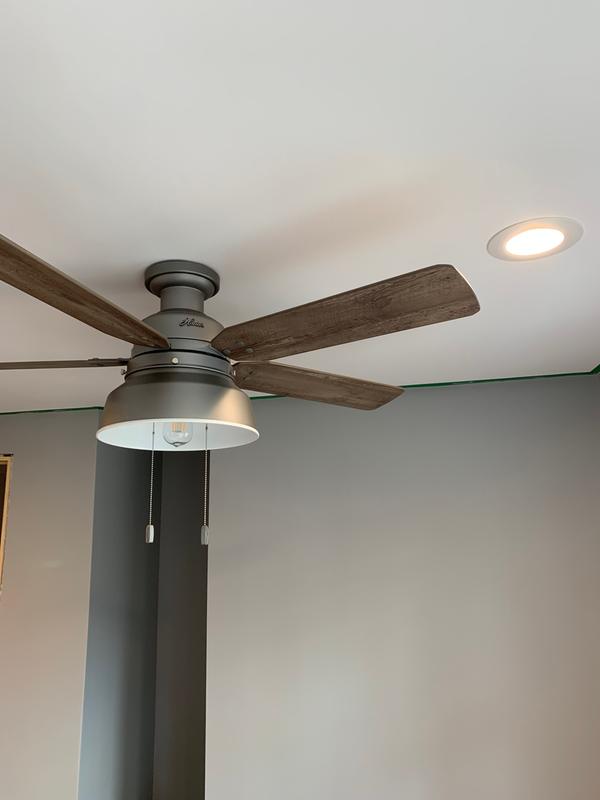 Mill Valley Outdoor Low Profile with Light 52 inch Ceiling Fan 
