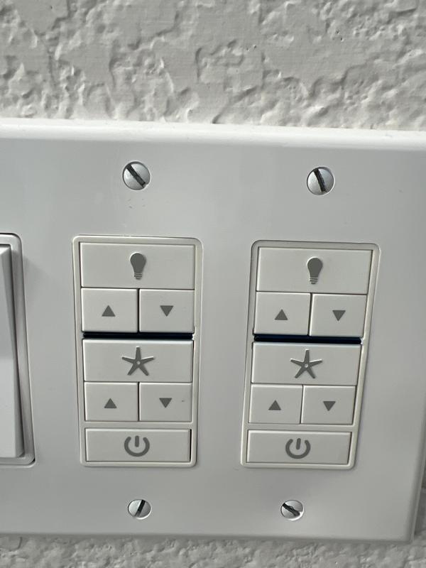 Hunter Universal Wall Mount Ceiling Fan Control 99111 Shelly Lighting