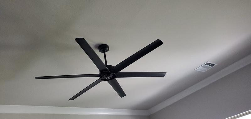 Each fan blade attaches with 2 screws