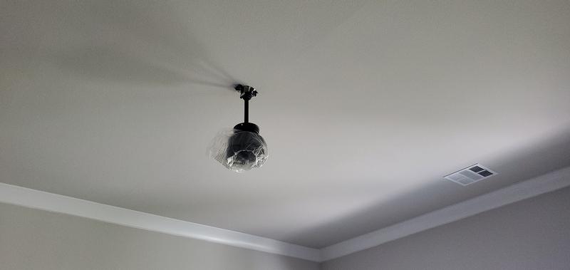 Fan Motor hung. Wiring was easy at fan junction box