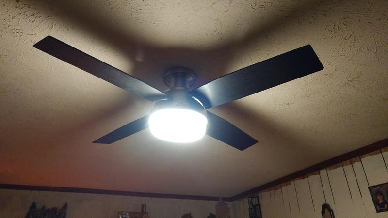 Dempsey Low Profile With Light 52 Inch Ceiling Fan Hunter Fan