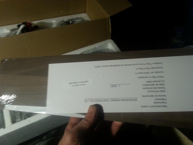 Maple side of blades