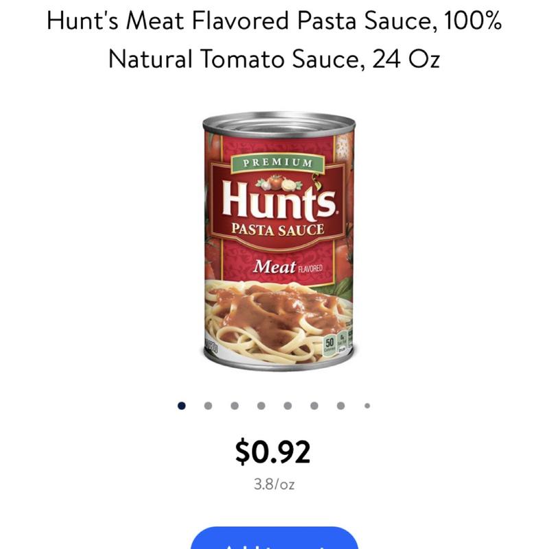 Hunts Meat Pasta Sauce 24 Oz Pick N Save