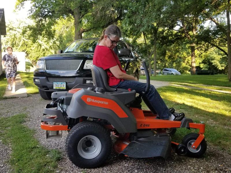 Mom wondering if she should take it for a spin.