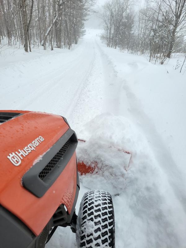 Husqvarna riding mower online plow attachment